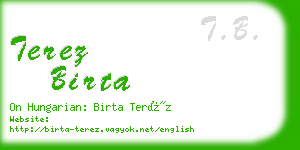 terez birta business card